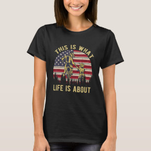 Camiseta Isto É O Que A Vida É Sobre O Padre Biker Com O Fi