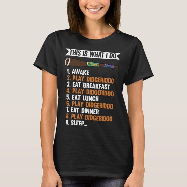 Camiseta Isto É O Que Eu Toco Didgeridoo (Frente)