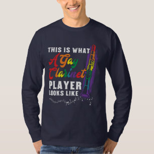Camiseta Isto é o que parece um jogador Gay Clarinet