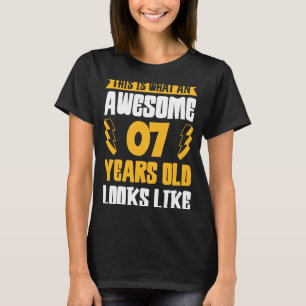 Camiseta Isto É O Que Parece Uma Criança Incrível De 7 Anos