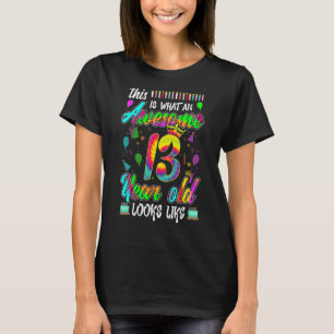 Camiseta Isto É O Que Um 13 Incrível Aniversário De 13 Anos