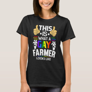 Camiseta Isto É O Que Um Agricultor De Gay Se Parece Com Or