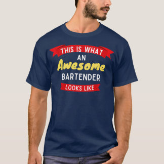 Camiseta Isto É O Que Um Barman Fantástico Parece 4