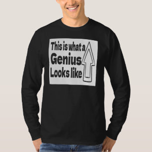 Camiseta Isto É O Que Um Gênio Parece Citar Sarcasti