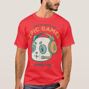 Camiseta Isto É O Que Um Jogador Epic Parece Com Geek De Jo
