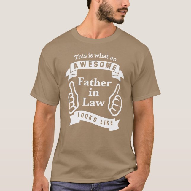 Camiseta Isto é o que um Pai Incrível na Lei se parece com  (Frente)