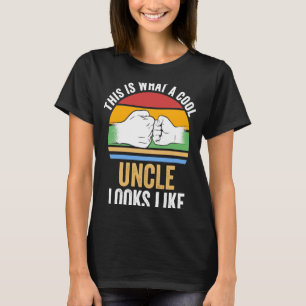Camiseta isto é o que um tio legal se parece com tios