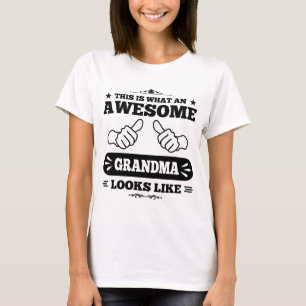 Camiseta Isto é que avó impressionante olha como