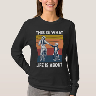 Camiseta Isto É Sobre O Que É A Vida Ciclismo De Moto Motoc