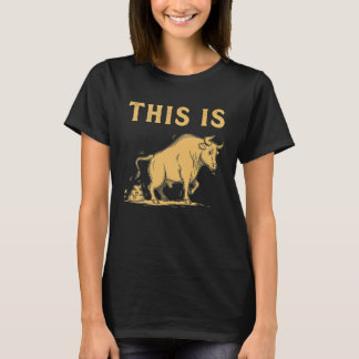 Camiseta Isto é um Design Gráfico Vintage de Piada de Merda