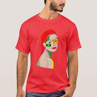 Camiseta Isto mostra uma mulher hippie rastafari reggae vin