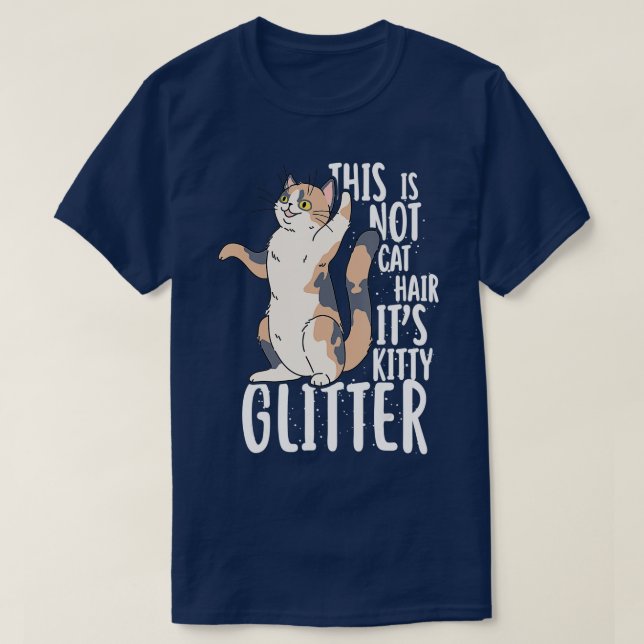 Camiseta Isto não é cabelo de gato é Gatinho (Frente do Design)