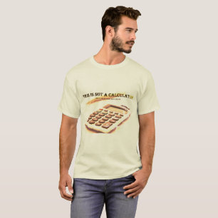 Camiseta "Isto não é uma calculadora"