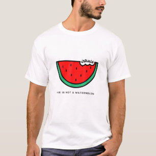 Camiseta "Isto não é uma melancia" Coleção Palestina
