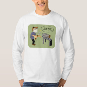 Camiseta Isto não ferirá desenhos animados engraçados de