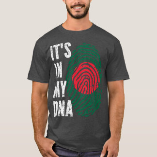 Camiseta ISTO NO MEU DNA Bangladesh Bandeira Homens Mulhere