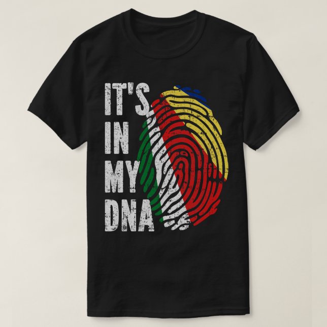 Camiseta ISTO NO MEU DNA Samarês Homens Mulheres Crianças (Frente do Design)