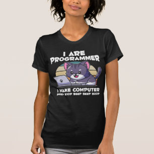 Camiseta IT admite humor estudante de ciências da computaçã