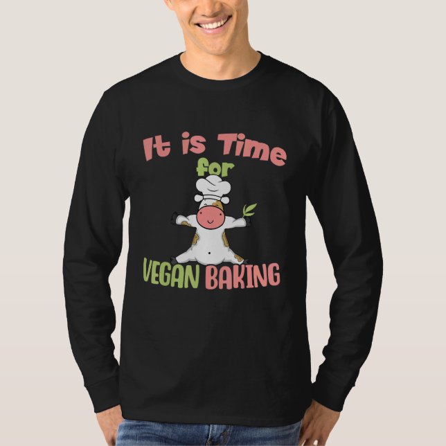 Camiseta It is Time for Vegan Baking Vegan Baking (Frente)