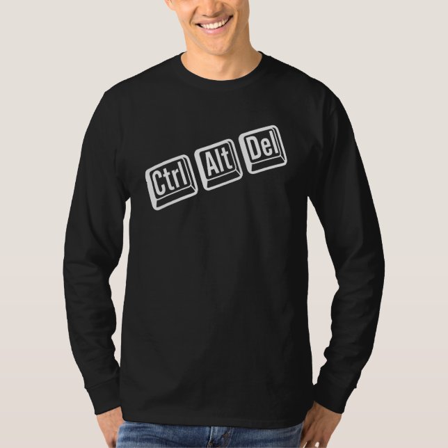 Camiseta IT Nerd is Control Alt Delete IT Geek (Frente)