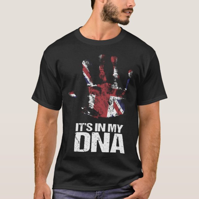 Camiseta It s In My DNA Hand United Kingdom Country London  (Frente)