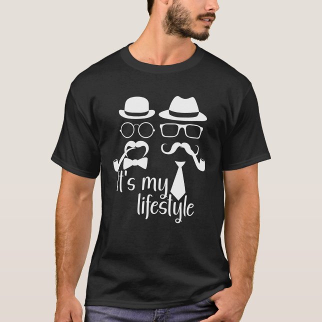 Camiseta It s my Lifstyle I Hipster pipe tobacco smoker (Frente)