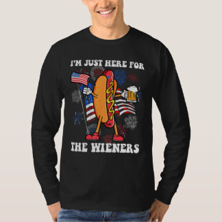 Camiseta It s Not 4th of July Until My Wiener Comes Out  Ho