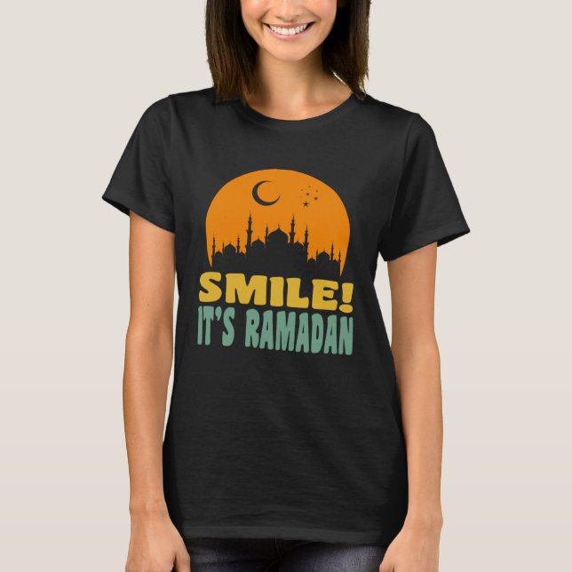 Camiseta It s Ramadan Bro Smile Muslim s Fasting Month Rama (Frente)