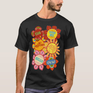 Camiseta It&x27;s a Small World Flowers, lindas flores.