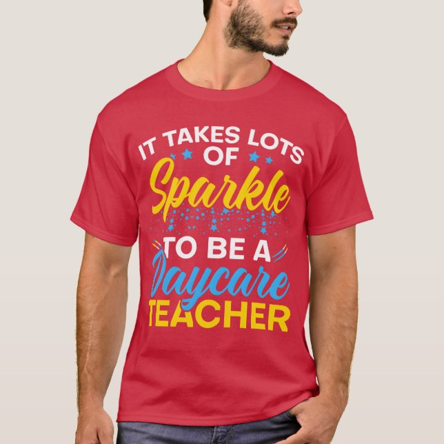 Camiseta Itakes Lots Of Sparkleo Be A Daycareeacher family (Frente)