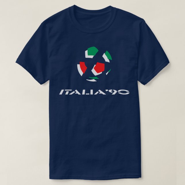 Camiseta Italia 90 vintage 1 (Frente do Design)