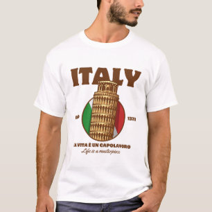 Camiseta Itália: a vida é uma obra-prima