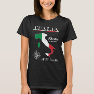 Camiseta Italia Adventure Está Lá Na Itália Bandeira Italia