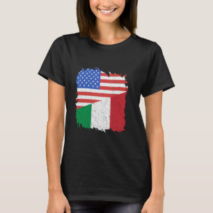 Camiseta Itália América EUA Orgulho Italiano Bandeira Itali