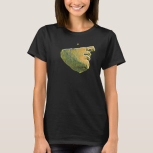 Camiseta Itália Antiga Estátua Romana Abstrata Professor 47