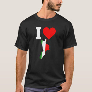 Camiseta Itália Bandeira da Calábria I Love Calabria