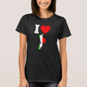 Camiseta Itália Bandeira da Calábria I Love Calabria