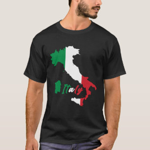 Camiseta Itália, Bandeira da Vintage, Orgulho Homens Mulher