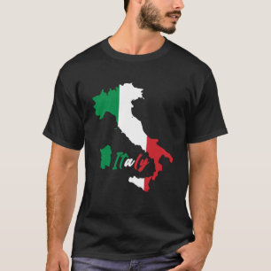 Camiseta Itália, Bandeira da Vintage, Orgulho Homens Mulher