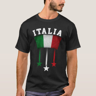 Camiseta Itália Bandeira Emblema Orgulho Italiano Ancestral