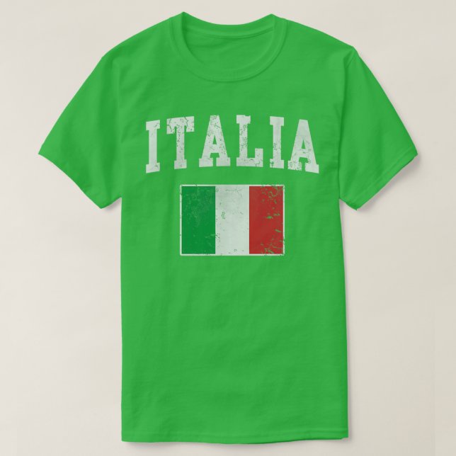 Camiseta Itália Bandeira Itália Italiano (Frente do Design)