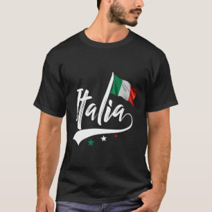 Camiseta Itália Bandeira Itália Italiano Heritage