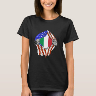 Camiseta Itália Bandeira Italiana Peito América Raízes Ital