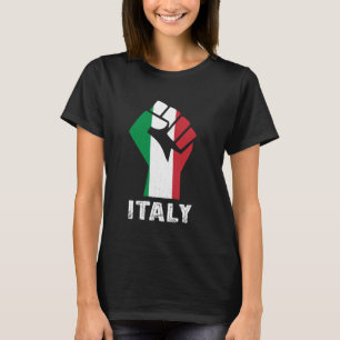 Camiseta Itália Bandeira Italiana Raízes Italianas Punho It
