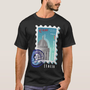 Camiseta Itália Basilica Carimbo de Vaticano Italophile Sou