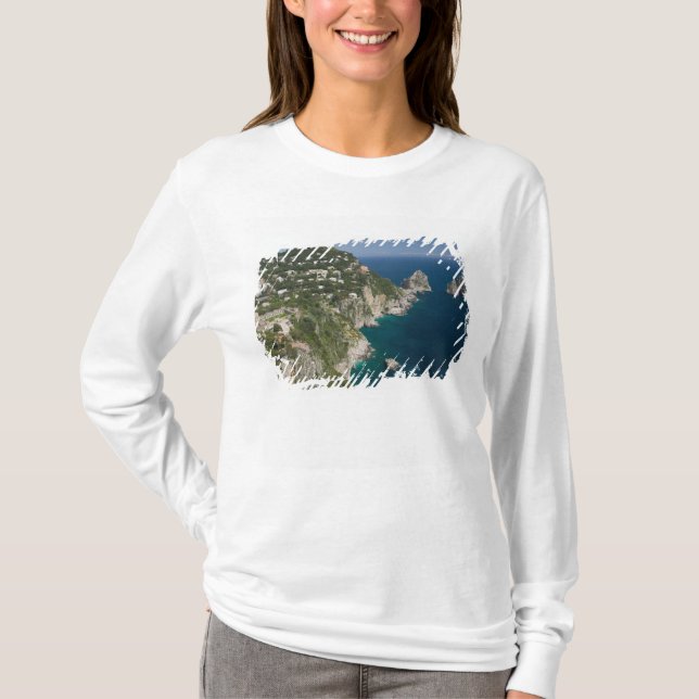 Camiseta ITÁLIA, Campânia, (Baía de Nápoles), CAPRI: (Frente)