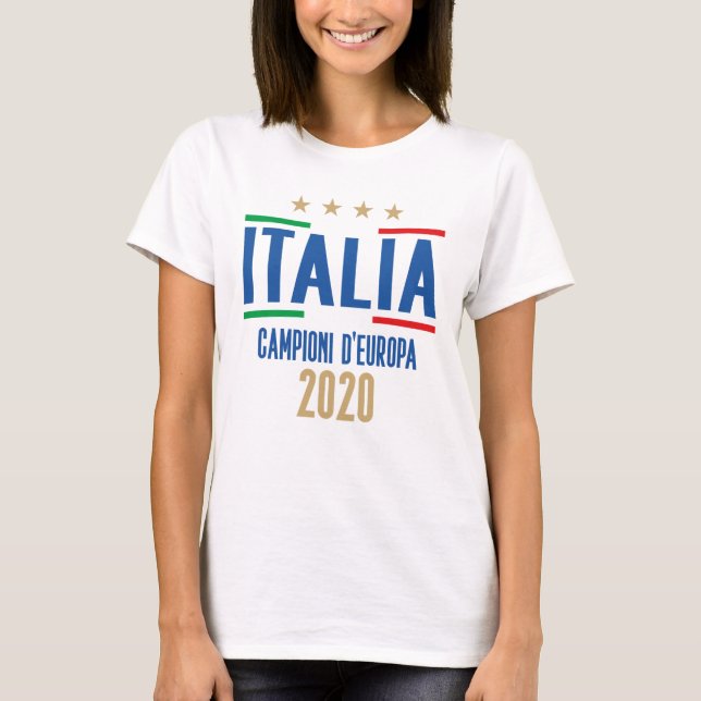 Camiseta Italia Champions of Europe T-Shirt (Frente)