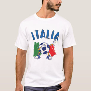 Camiseta Itália Dabbing Soccer Ball Flag
