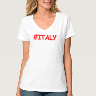 Camiseta "#ITÁLIA" Design. Comprar Agora