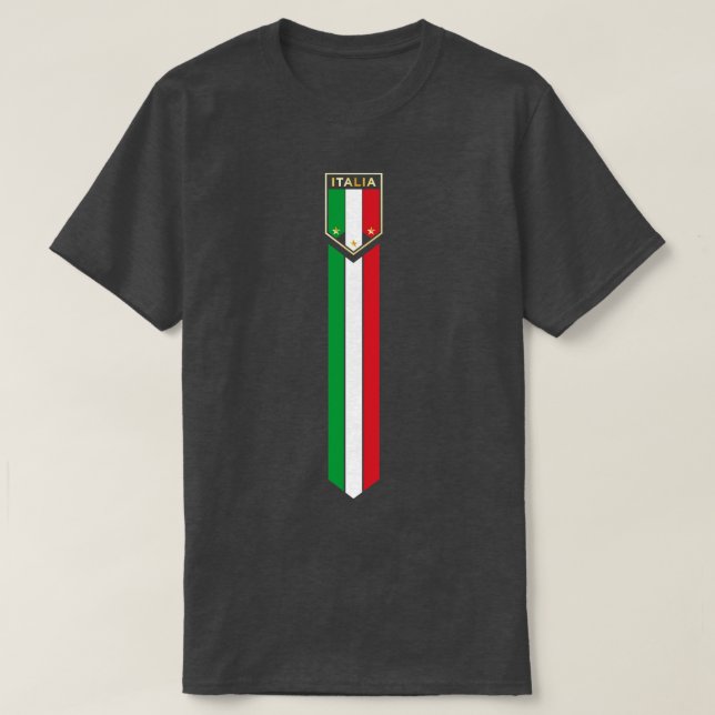 Camiseta Italia design Italiano Pride Italiana Jersey Style (Frente do Design)